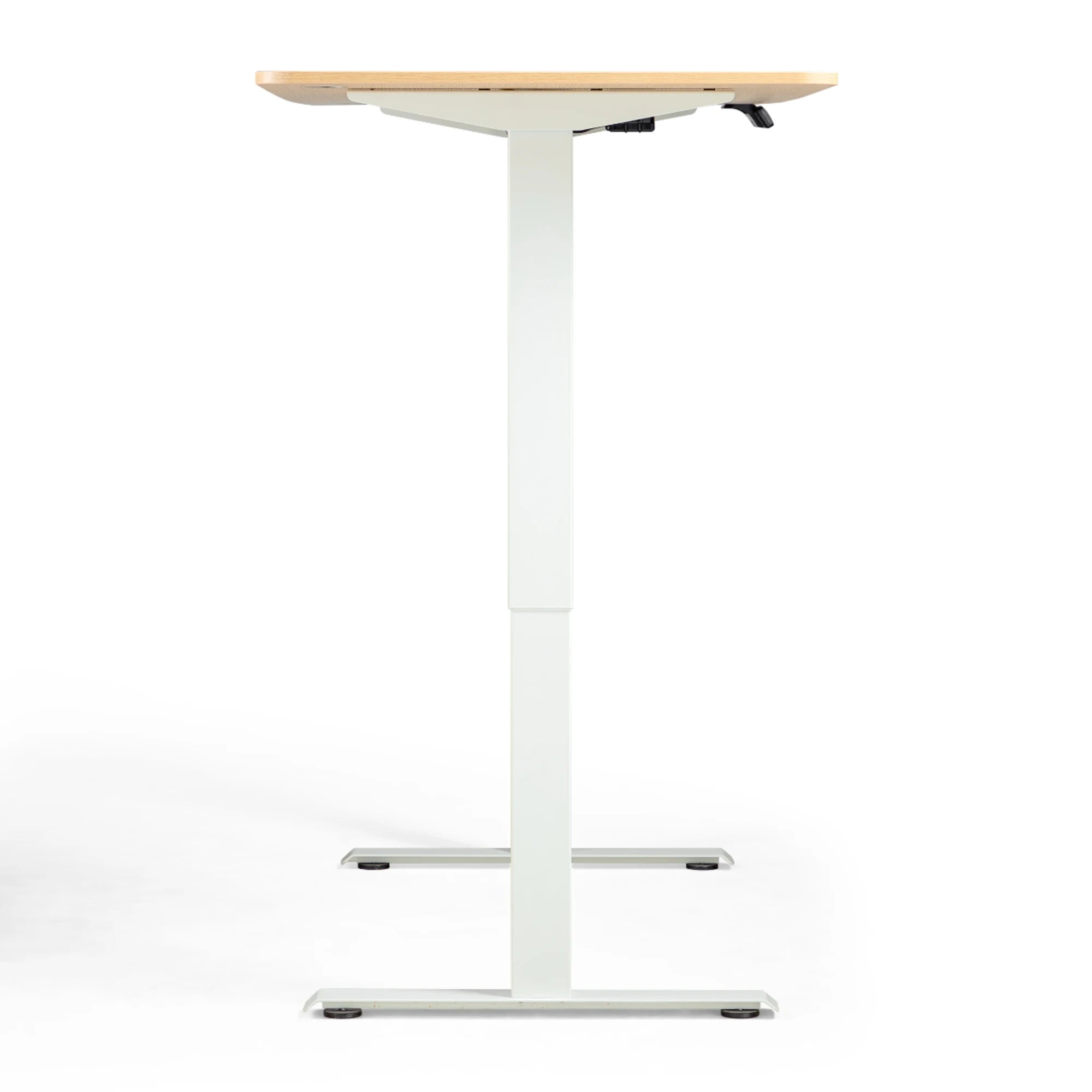 Linspire Ascend Electric Height Adjustable Standing Desk 140cm, Natural Wood & White
