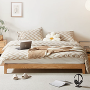 Solidwood Bailey Bed Base, Oak