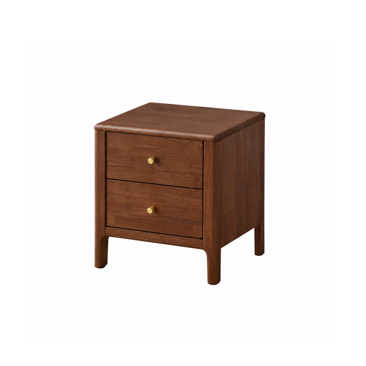 Solidwood Jinova Bedside Table, Dark Wood