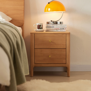 Solidwood Jinova Bedside Table, Natural Wood