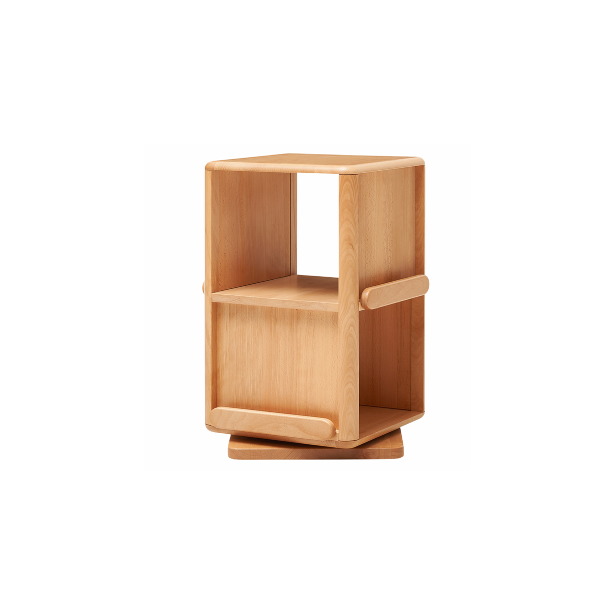 Solidwood Ayla Rotating Bookcase, Beech