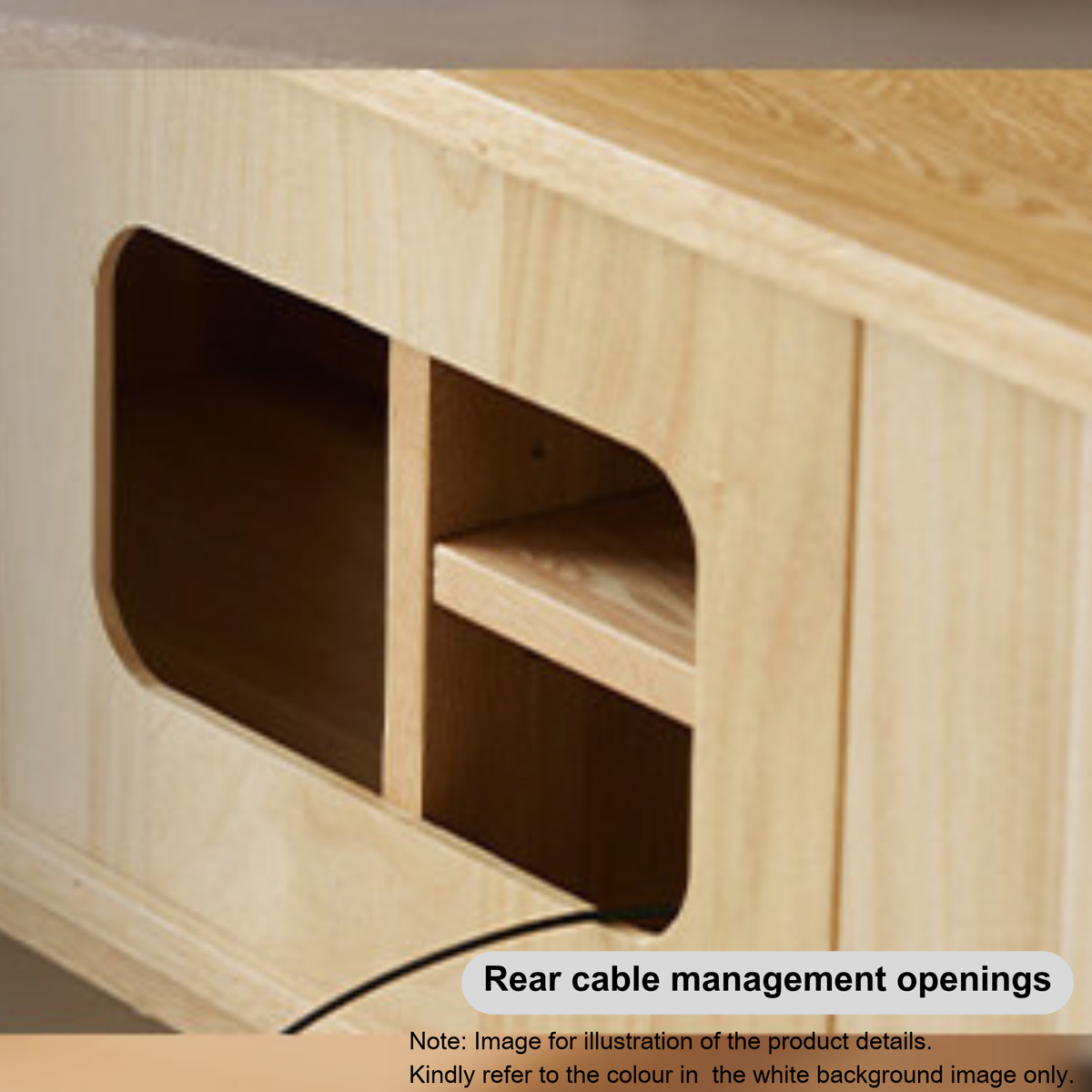 Solidwood Rainer W200cm Sliding-Doors Entertainment Unit, Walnut Oak