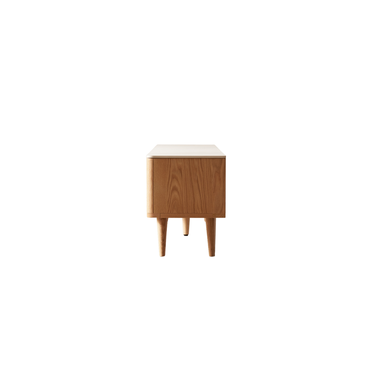 Solidwood Santa Rosa W200cm Entertainment Unit with Sintered Stone Top, Oak