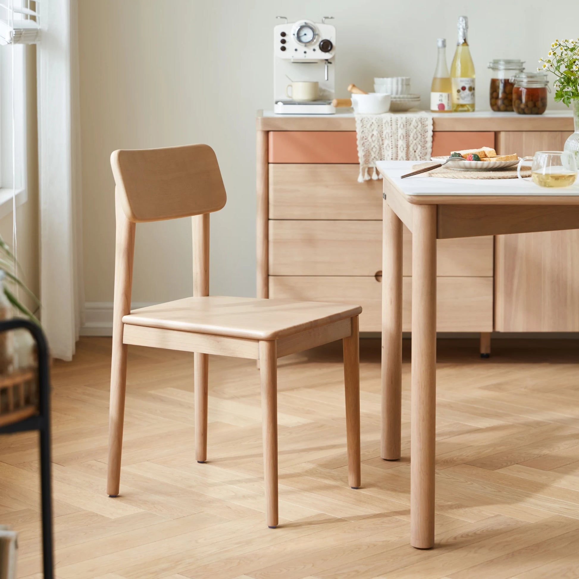 Linspire Bliss Dining Table with 4 Chairs Set, 140cm