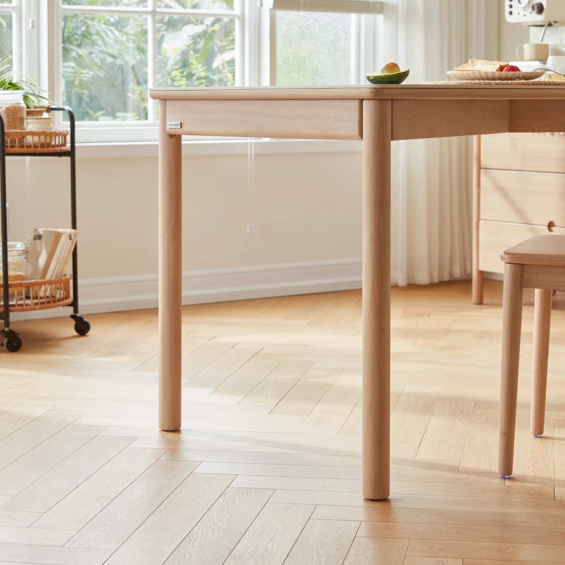 Linspire Bliss Dining Table with 4 Chairs Set, 140cm