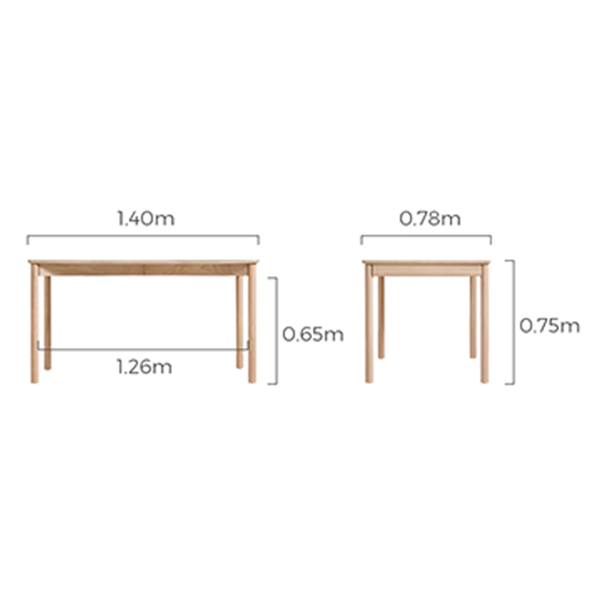 Linspire Bliss Dining Table with 4 Chairs Set, 140cm