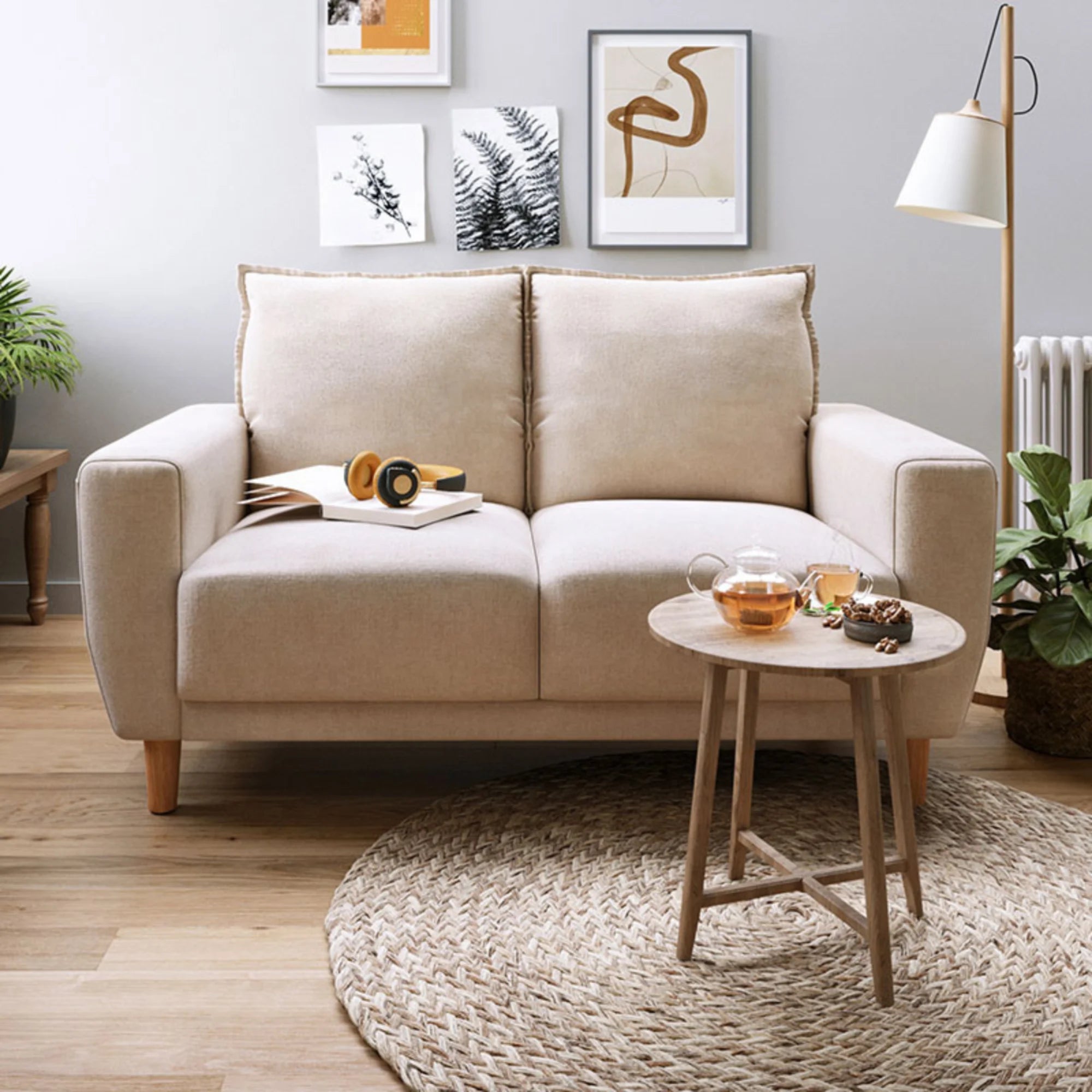 Linspire Essence Loveseat, Beige