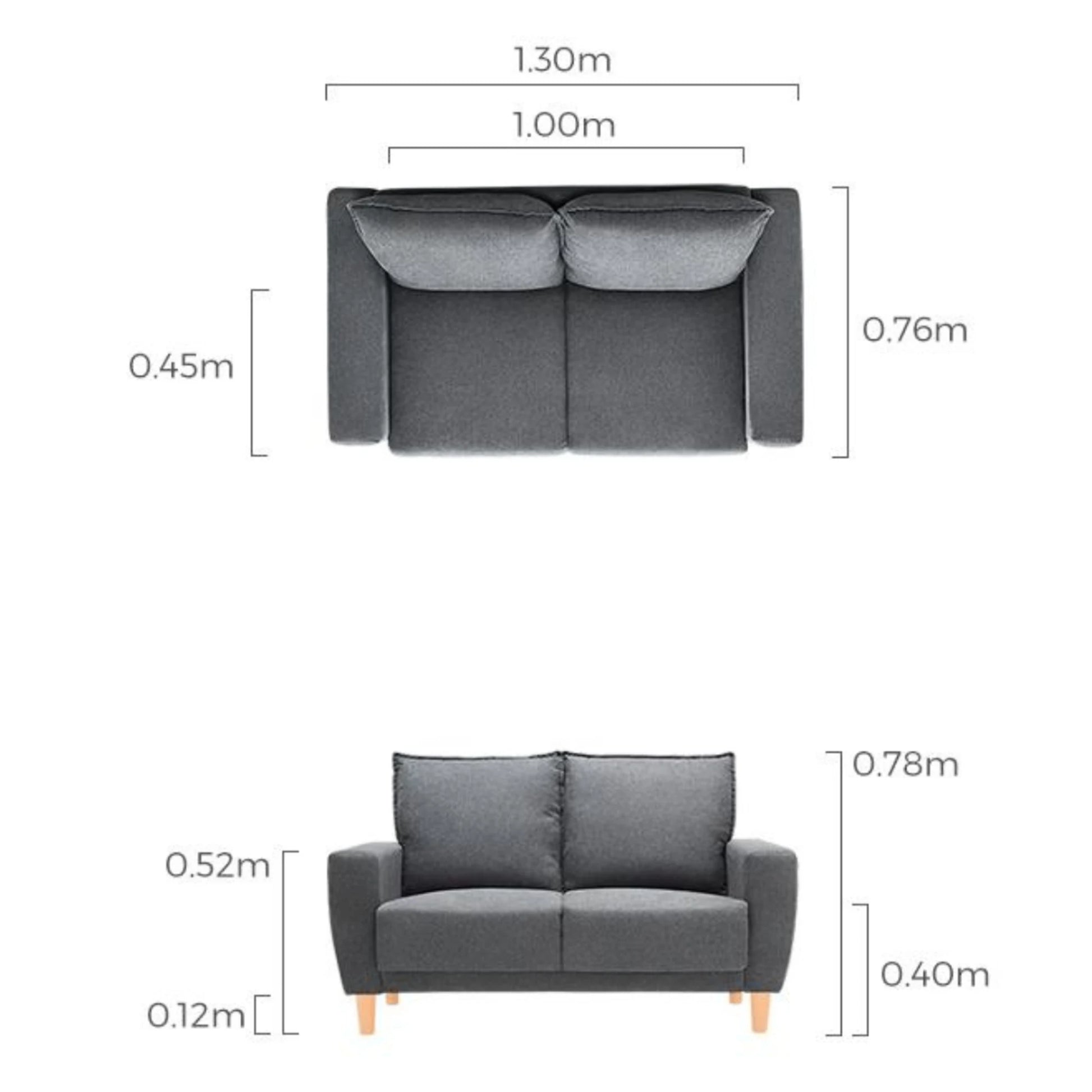 Linspire Essence Loveseat, Beige