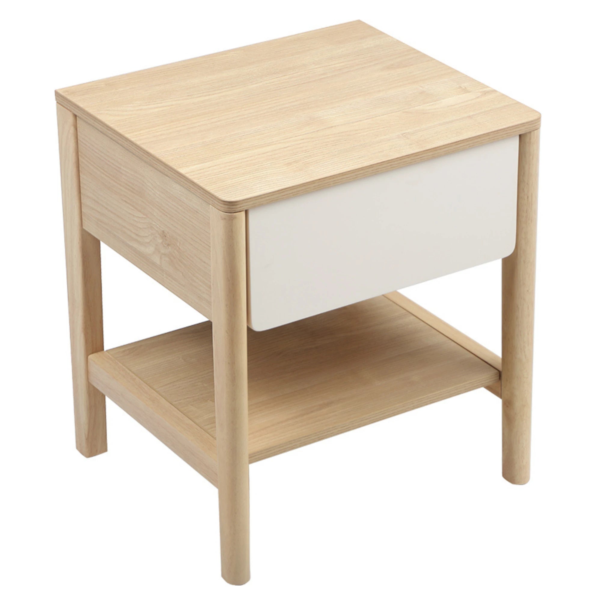 Linspire Evelyn Bedside Table, Natural Wood