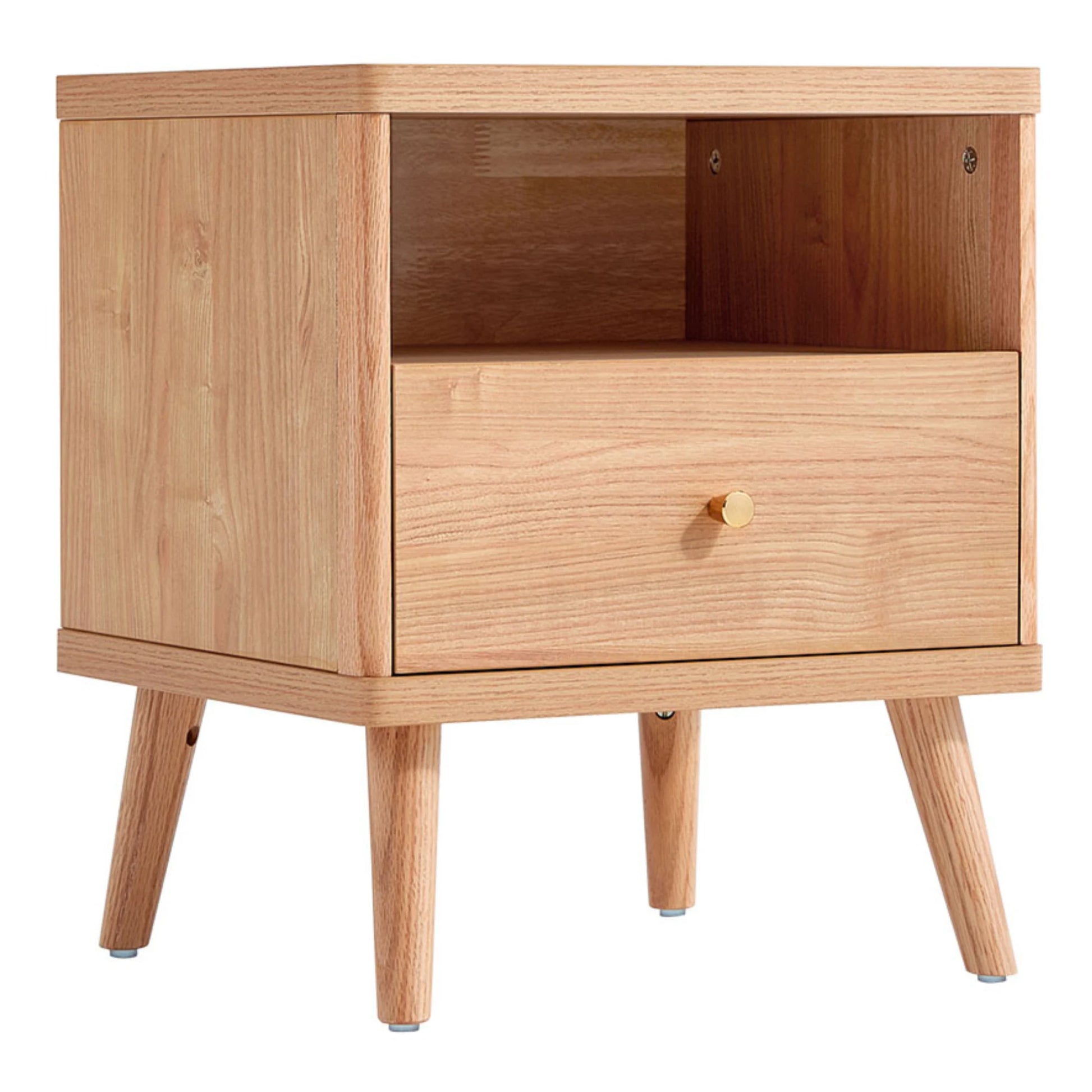 Linspire Aspire Bedside Table, Natural Wood