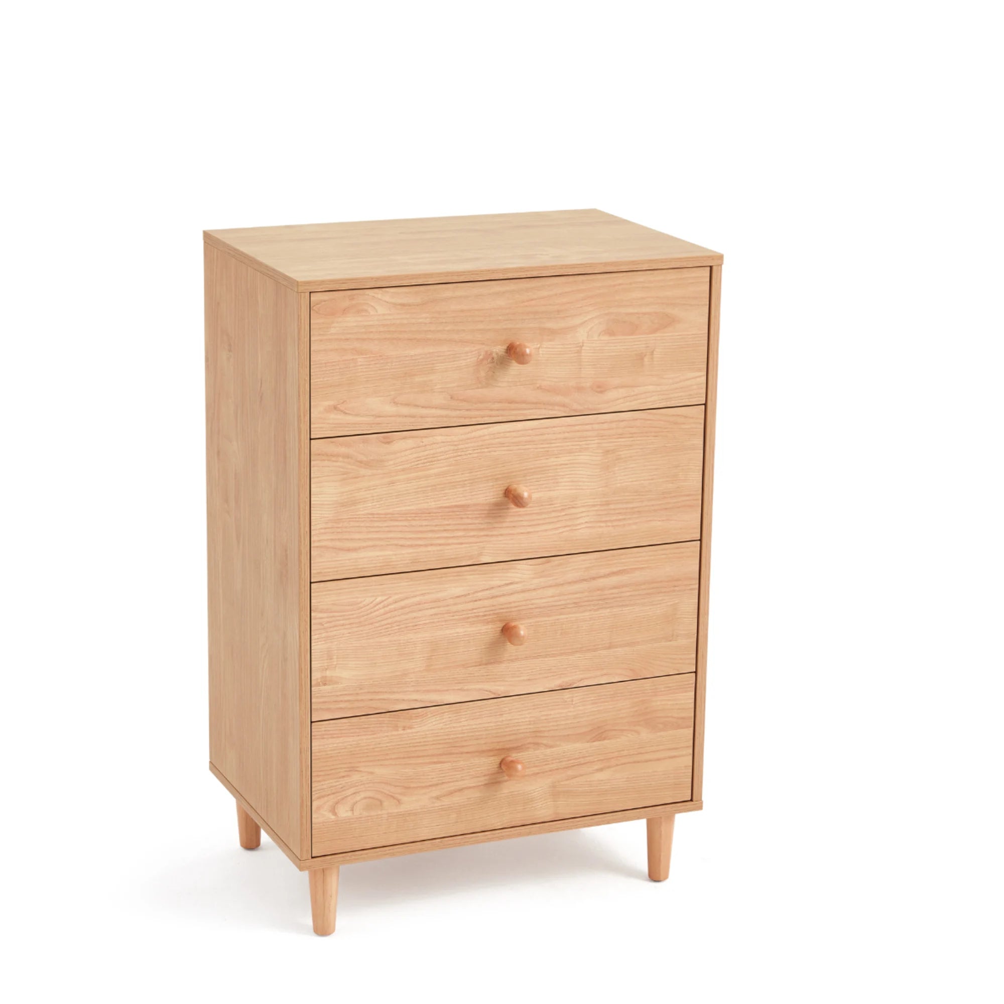 Linspire Fresko Chest of 4 Drawers, Natural Wood