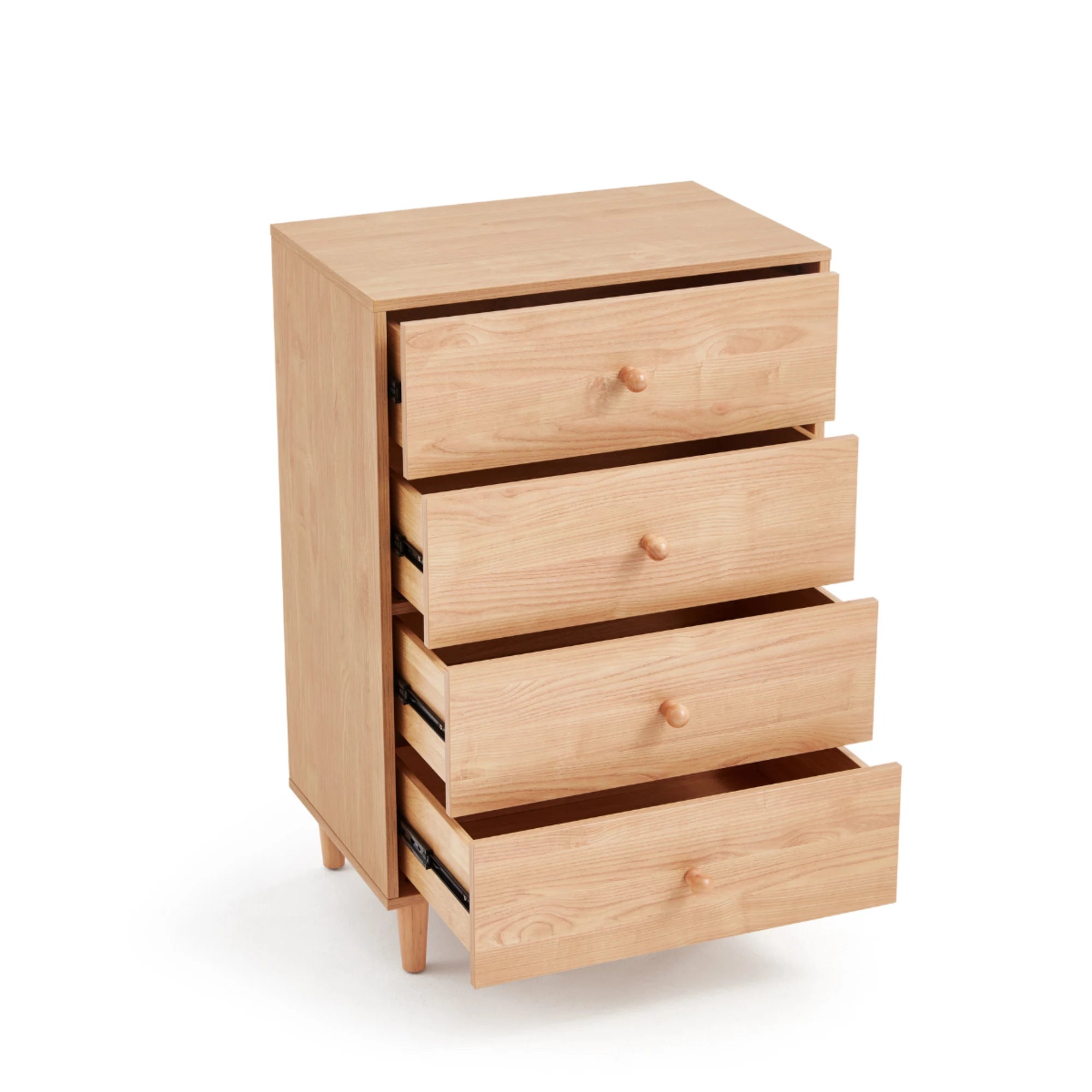 Linspire Fresko Chest of 4 Drawers, Natural Wood