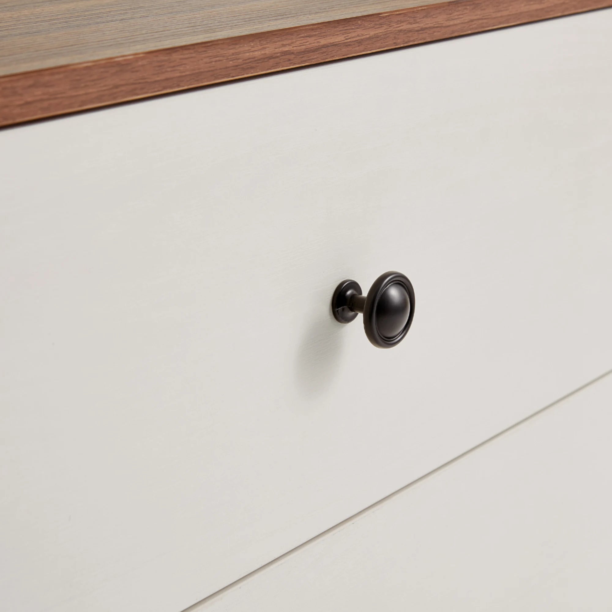 Linspire Fresko Chest of 4 Drawers, White & Dark Wood