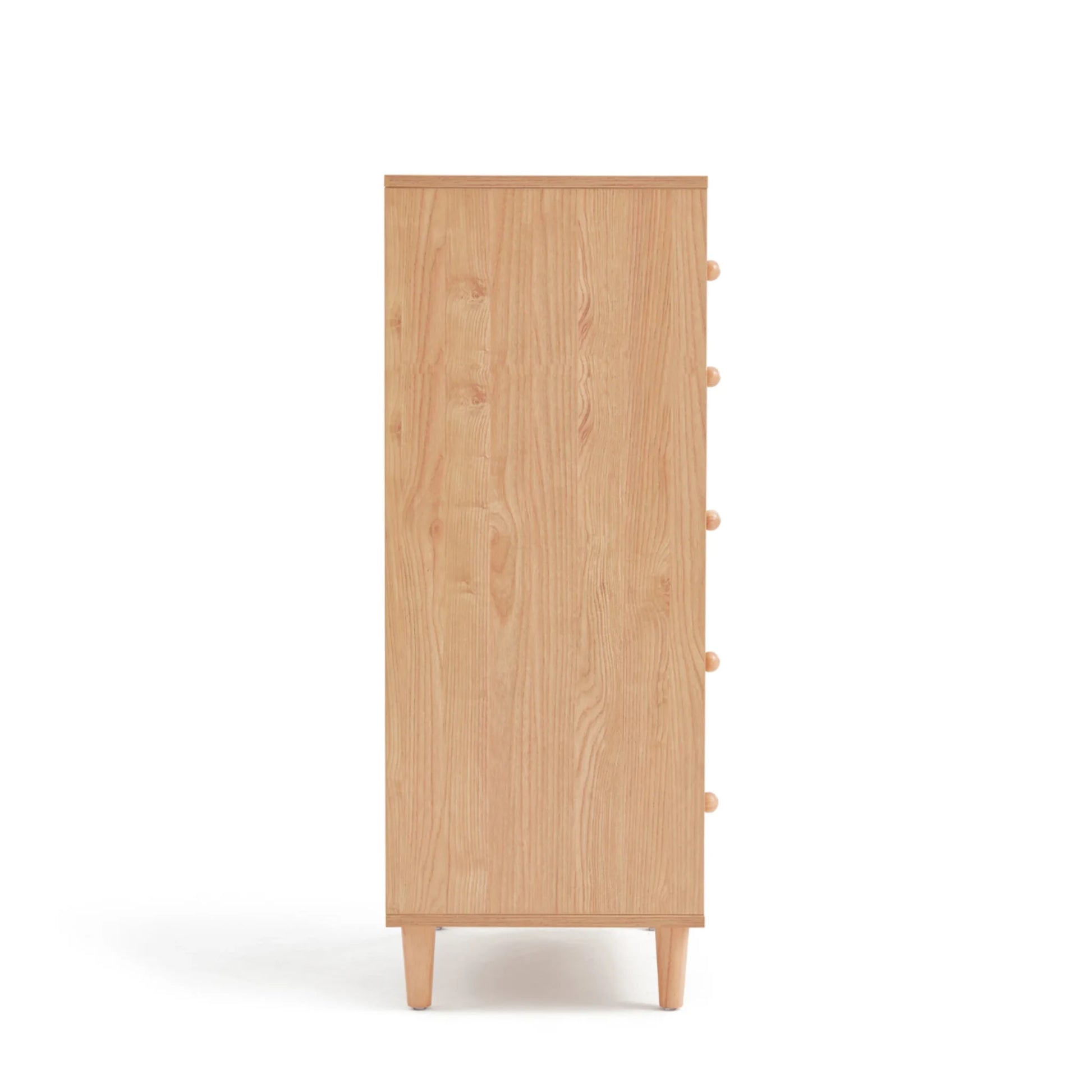 Linspire Fresko Chest of 5 Drawers, Natural Wood