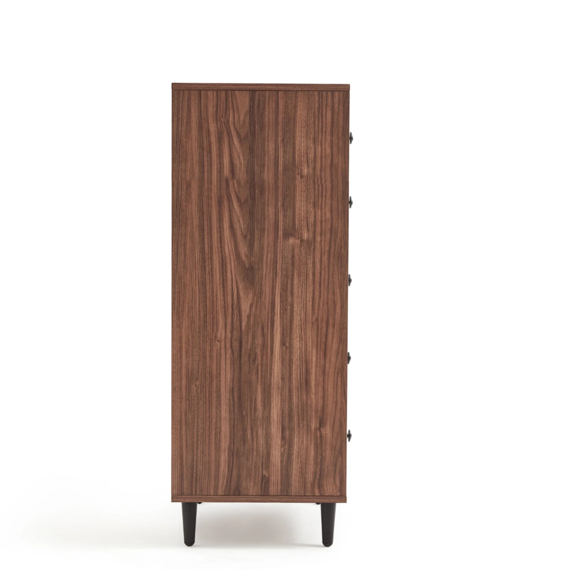 Linspire Fresko Chest of 5 Drawers, White & Dark Wood