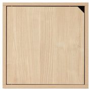 Linspire Geo Single Cube Storage with door, Natural Wood