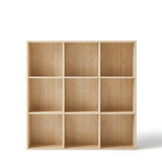 Linspire Geo 9 Cube Storage Unit, Natural Wood