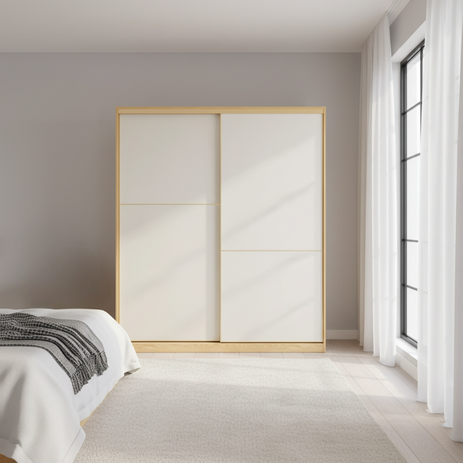 Linspire Grace Sliding Door Wardrobe, W160cm