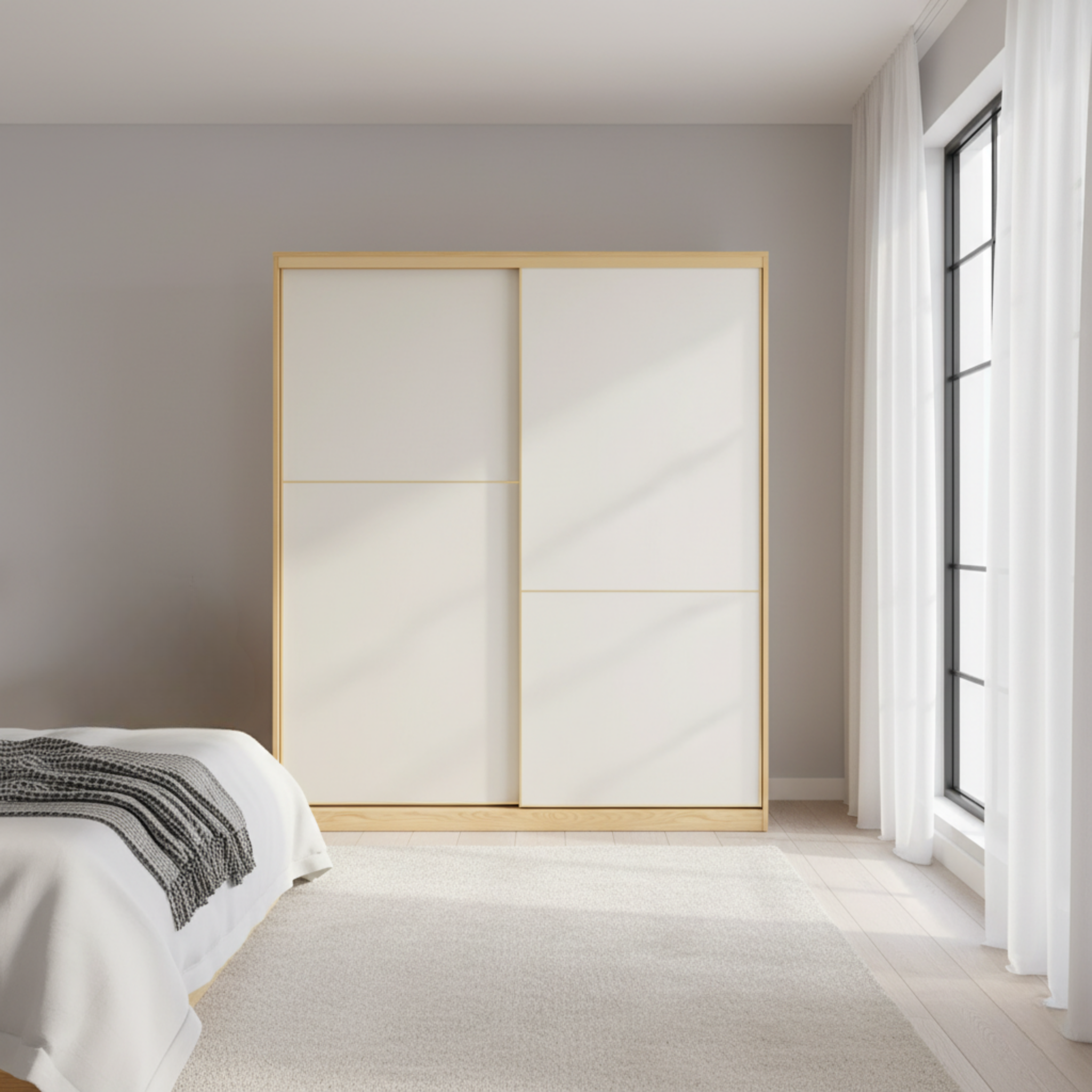 Linspire Grace Sliding Door Wardrobe, W160cm