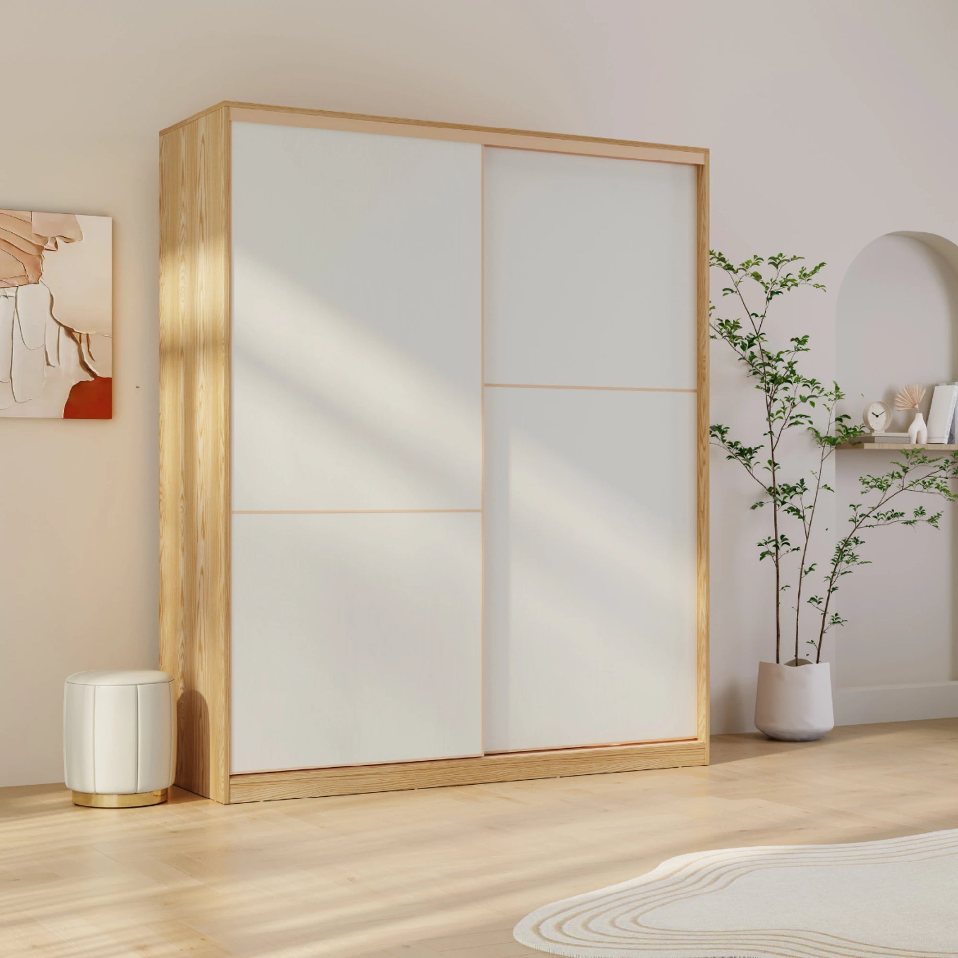Linspire Grace Sliding Door Wardrobe, 160cm