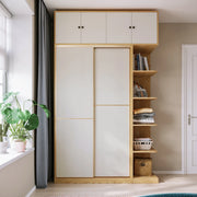 Linspire Grace Sliding Door Wardrobe with Top Cabinet, 200cm