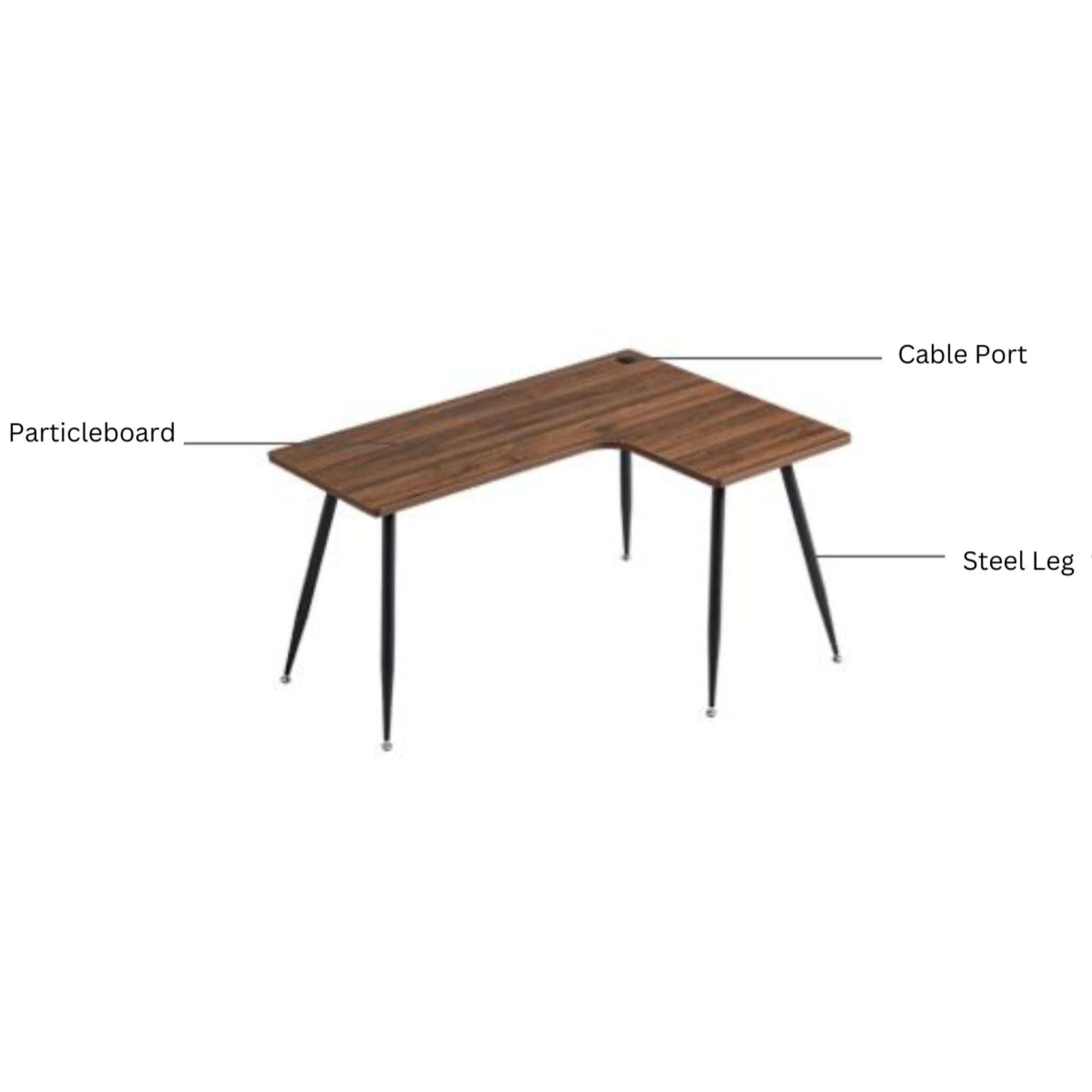 Linspire Grand L-Shape Desk Right Corner, W140cm