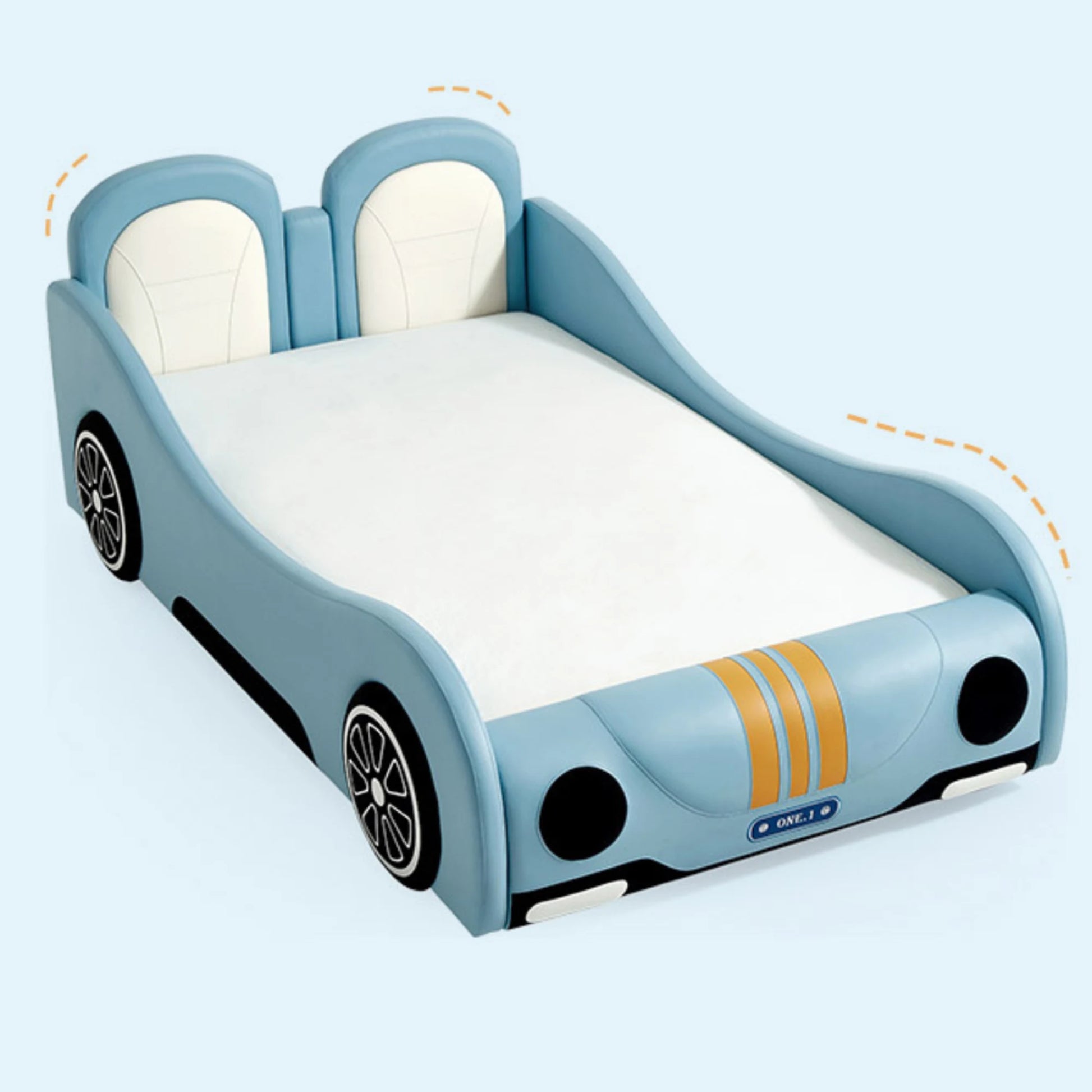 Linspire Herbie Car Styling Kids Global Queen Bed Frame