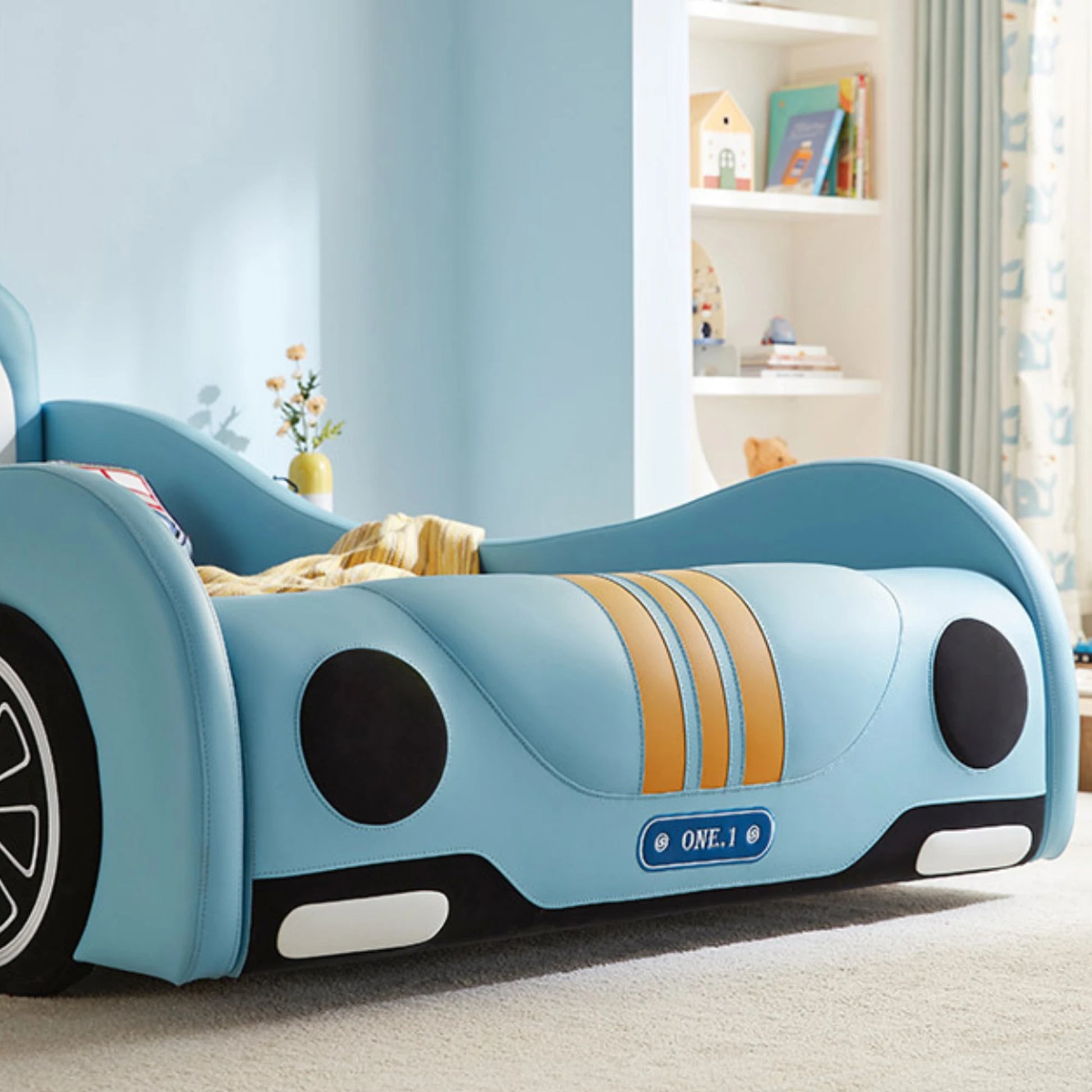 Linspire Herbie Car Styling Kids Global Queen Bed Frame