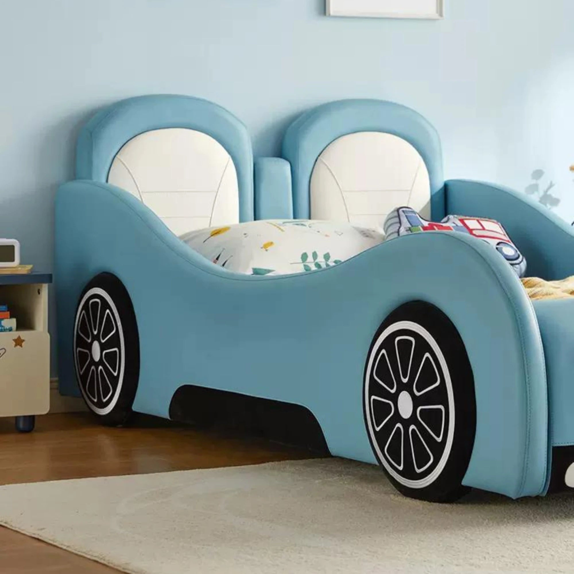 Linspire Herbie Car Styling Kids Global Queen Bed Frame
