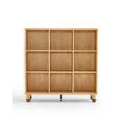 Linspire Horizon Kids 9 Cube Bookshelf, Natural Wood