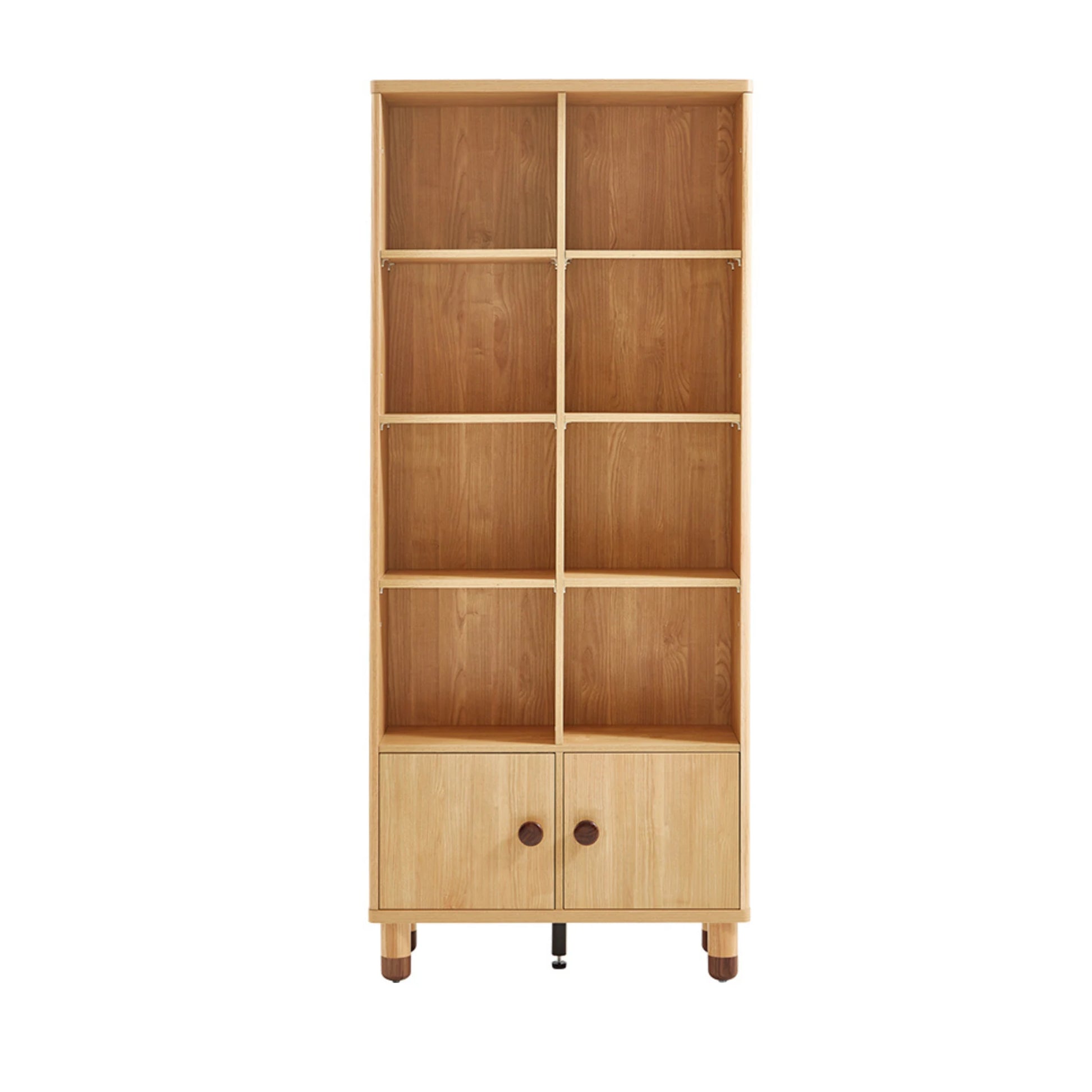 Linspire Horizon Kids Double Bookshelf, Natural Wood