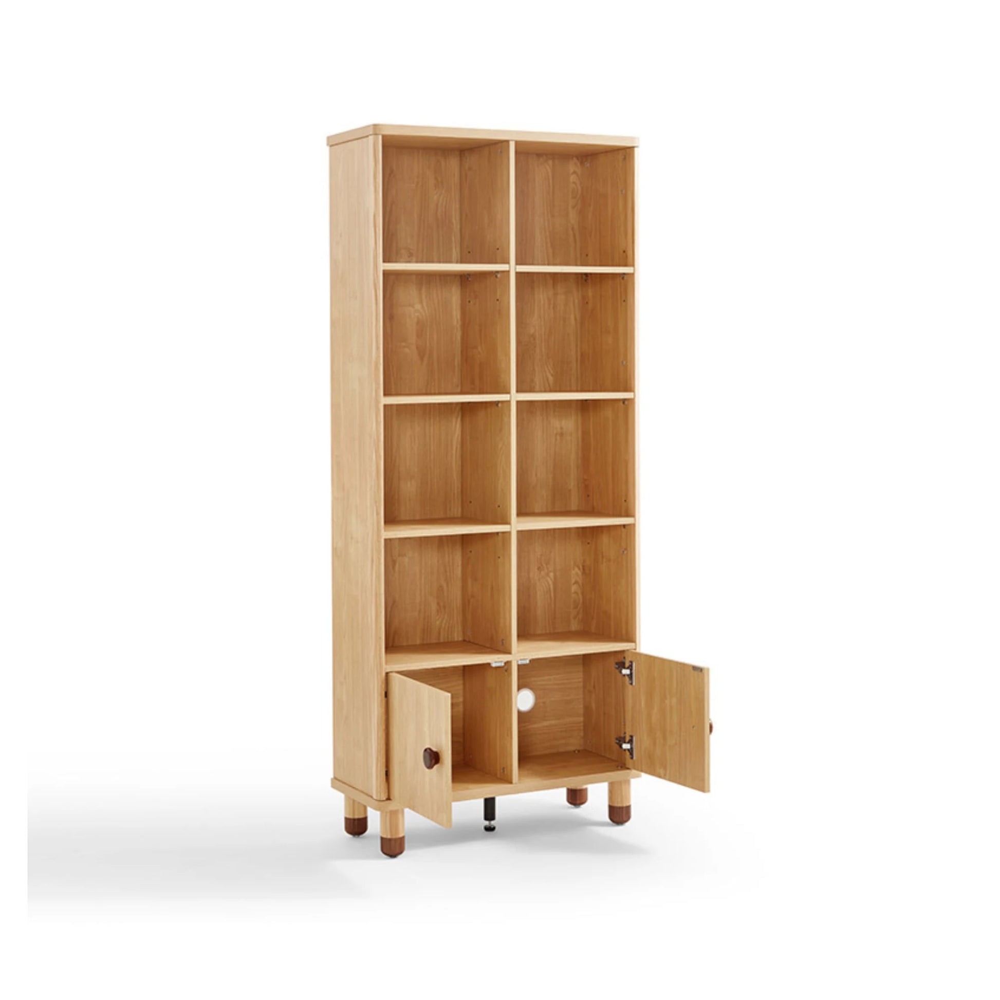 Linspire Horizon Kids Double Bookshelf, Natural Wood