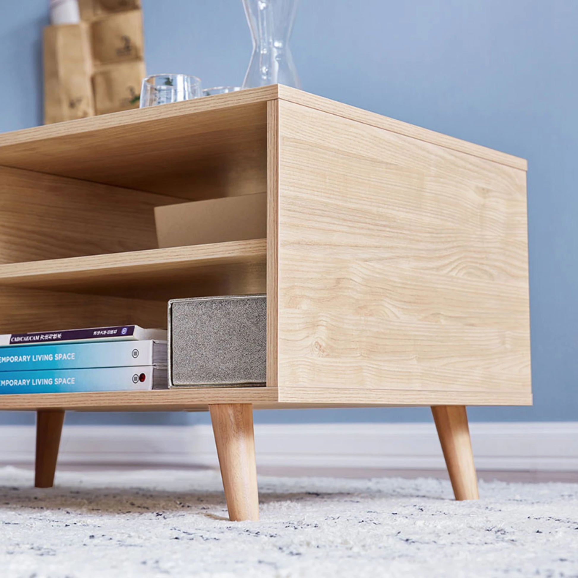 Linspire Juniper Coffee Table, Natural Wood