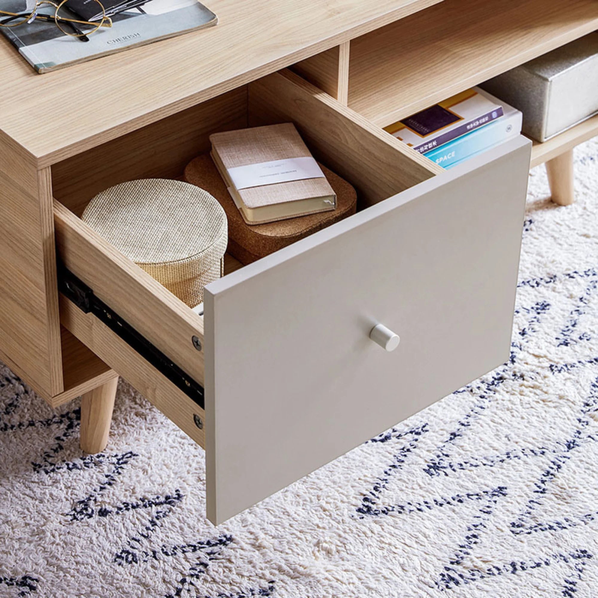 Linspire Juniper Coffee Table, Natural Wood