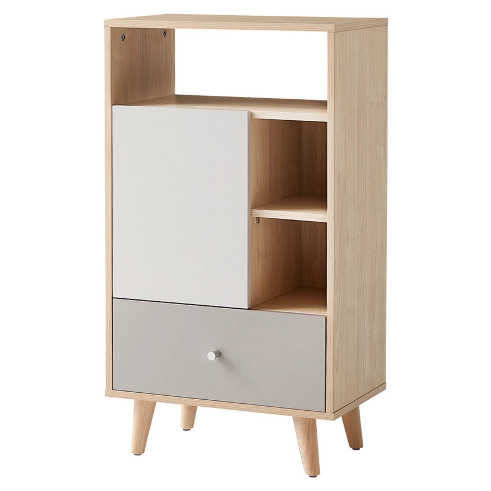 Linspire Juniper Storage Cabinet, Grey & White