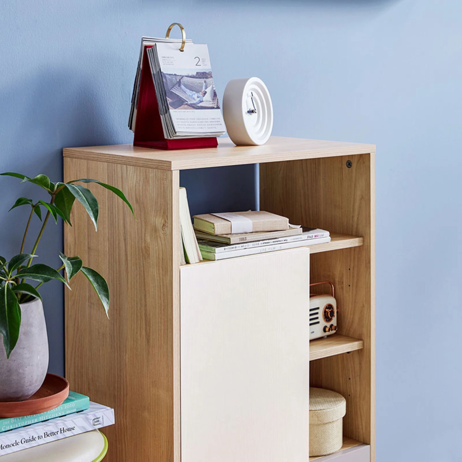 Linspire Juniper Storage Cabinet, Grey & White