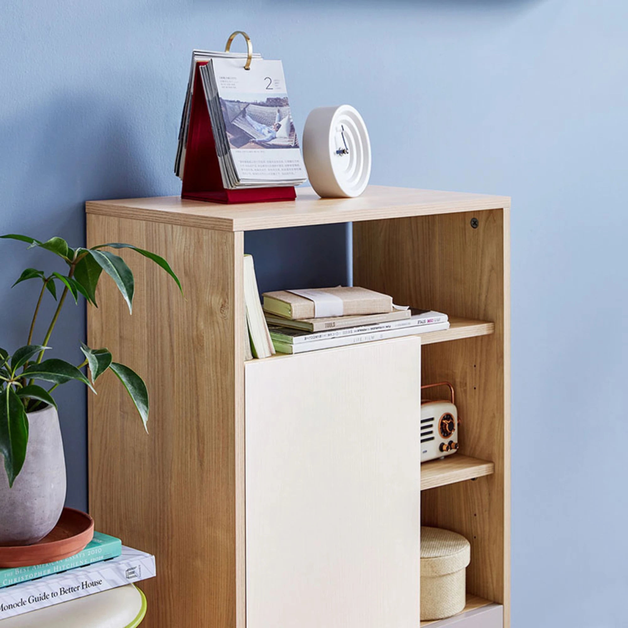 Linspire Juniper Storage Cabinet, Grey & White
