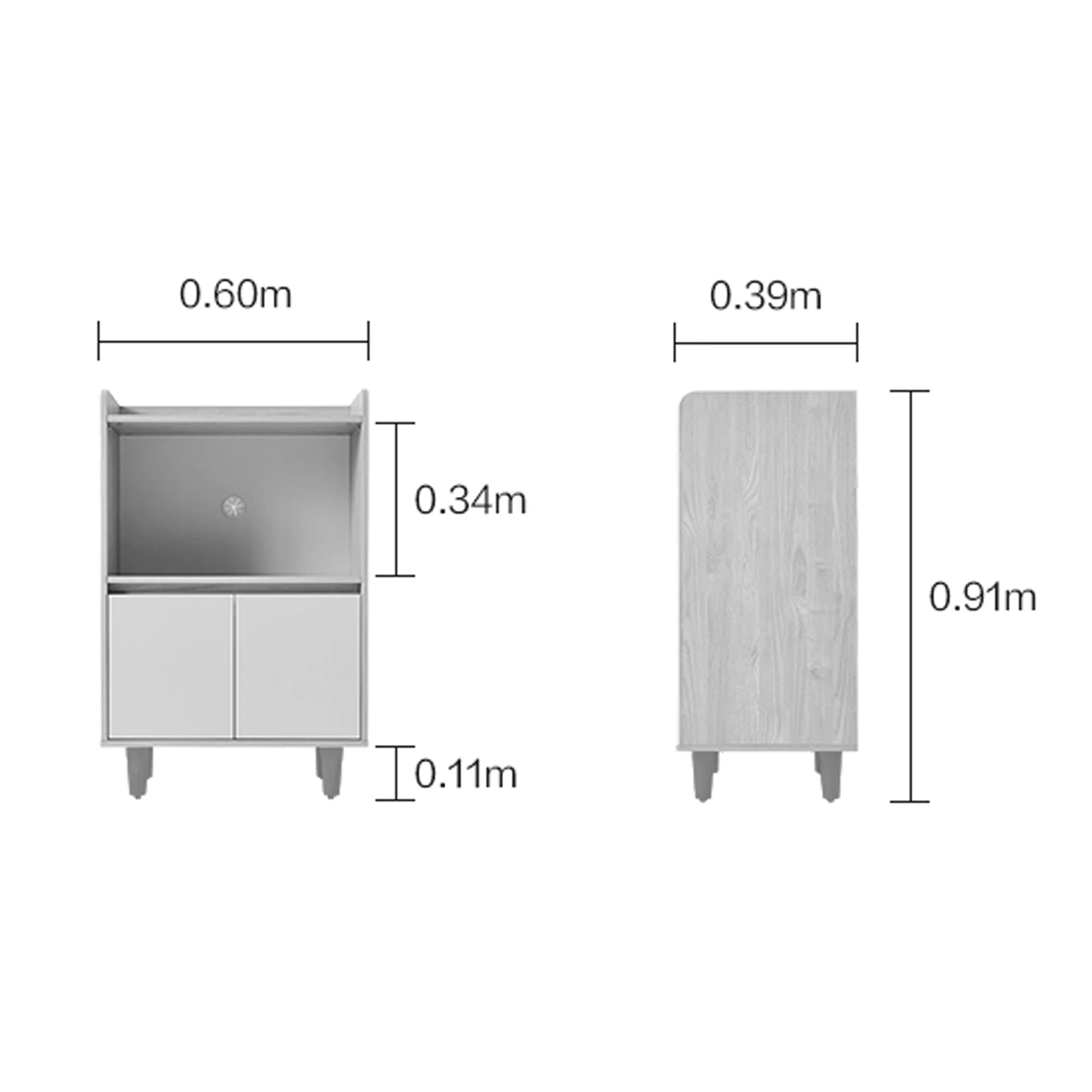 Linspire Juniper Sideboard, Small, White