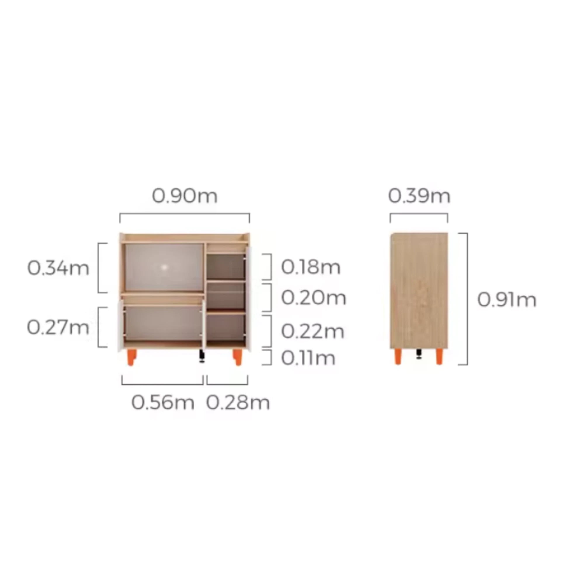 Linspire Juniper Sideboard, Large, White