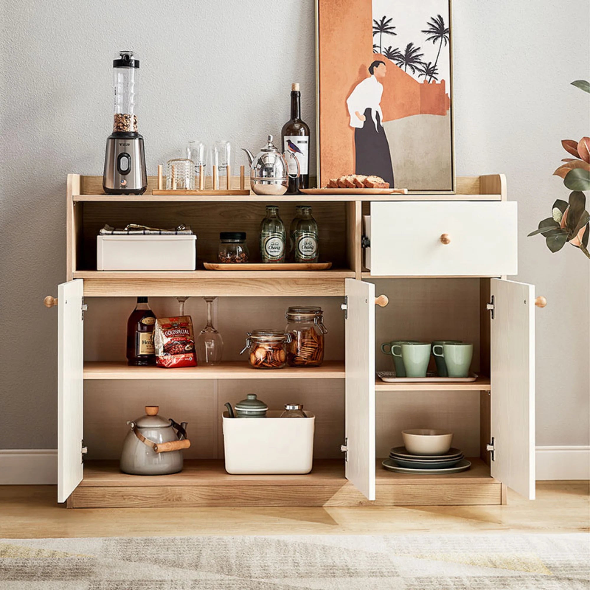 Linspire Juniper Sideboard, 120cm, White