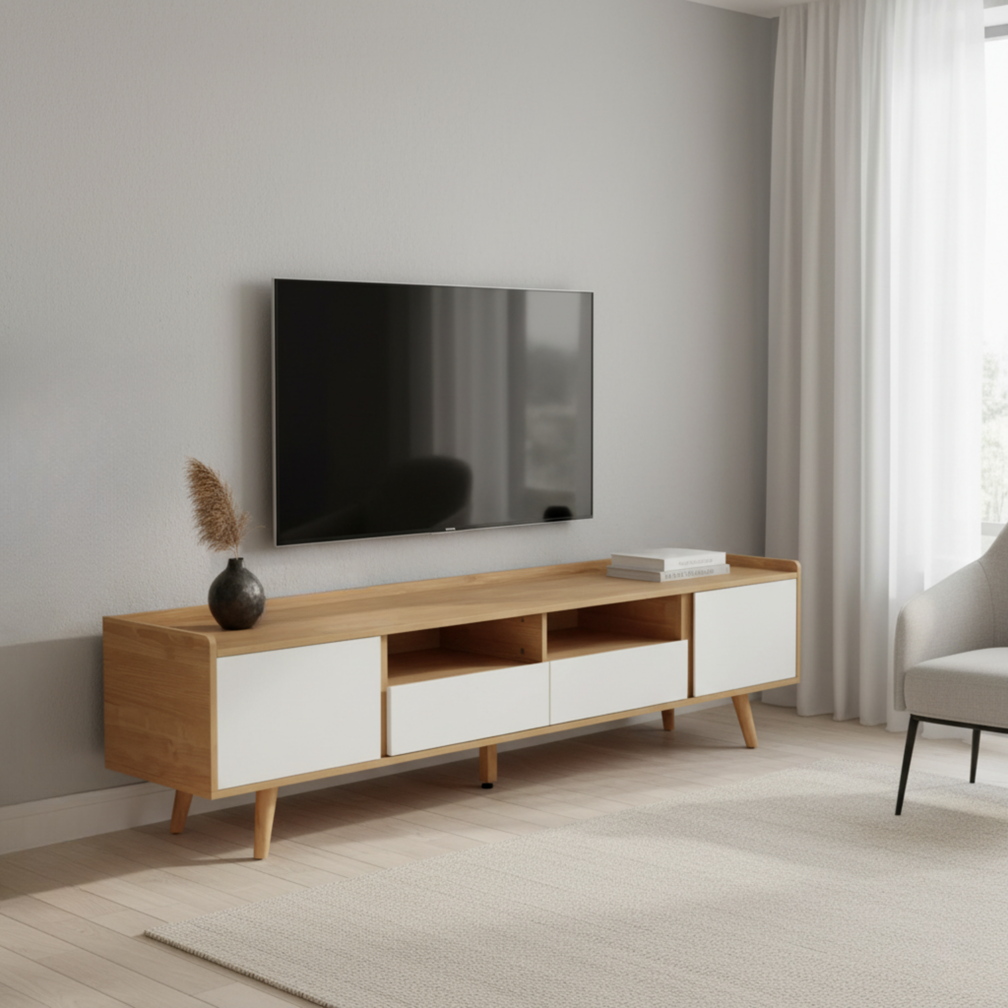 Linspire Karo Entertainment Unit, White