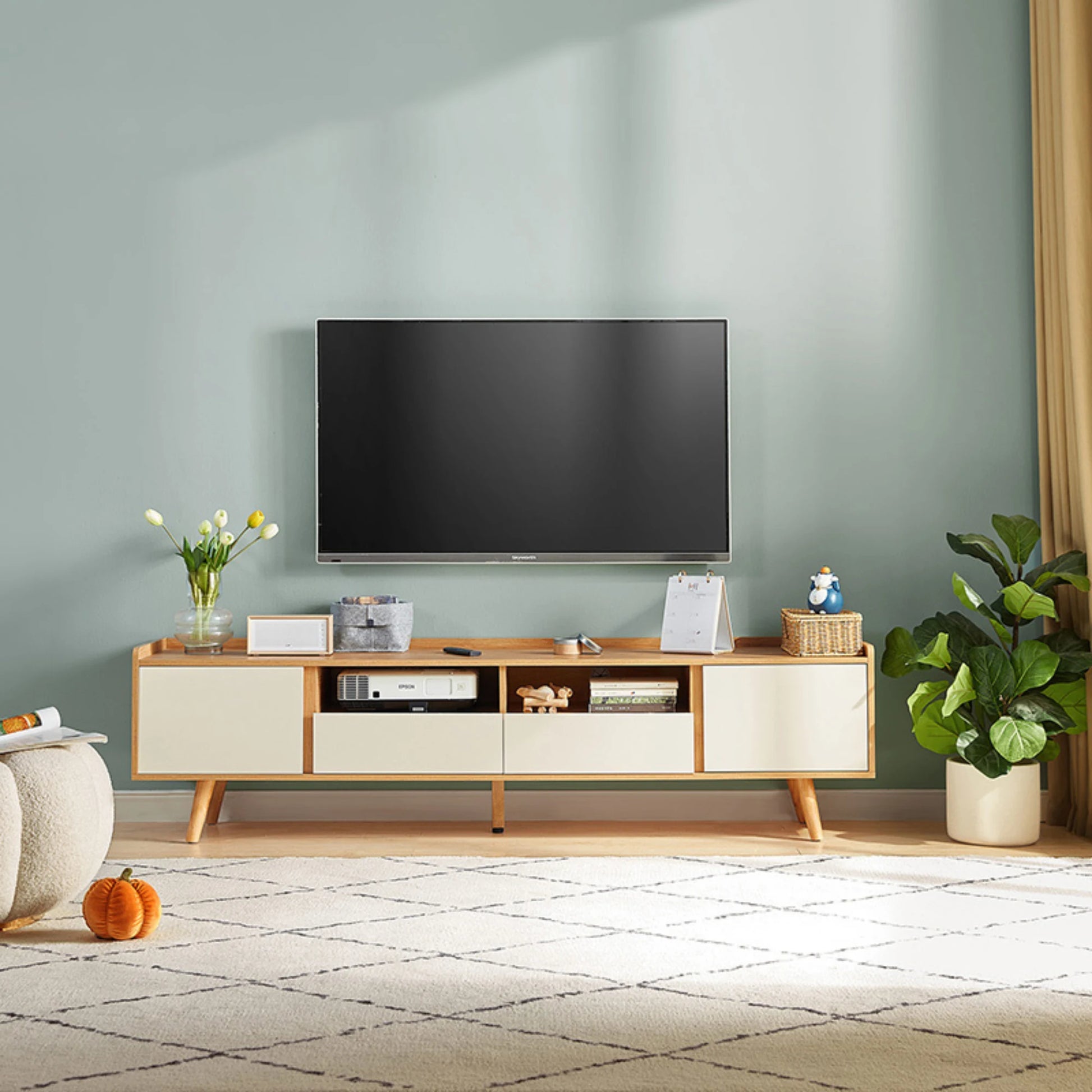 Linspire Karo Entertainment Unit, White