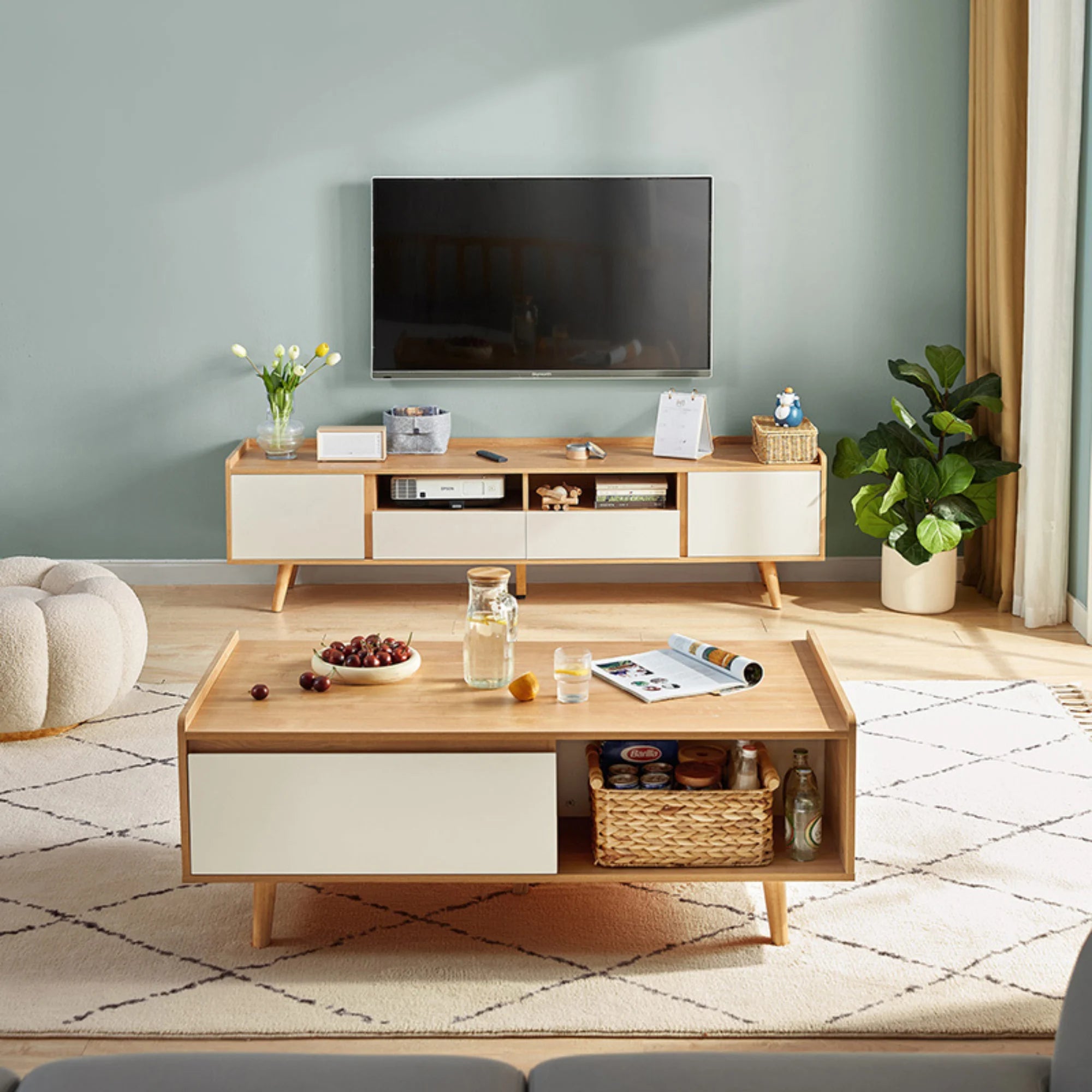 Linspire Karo Entertainment Unit, White