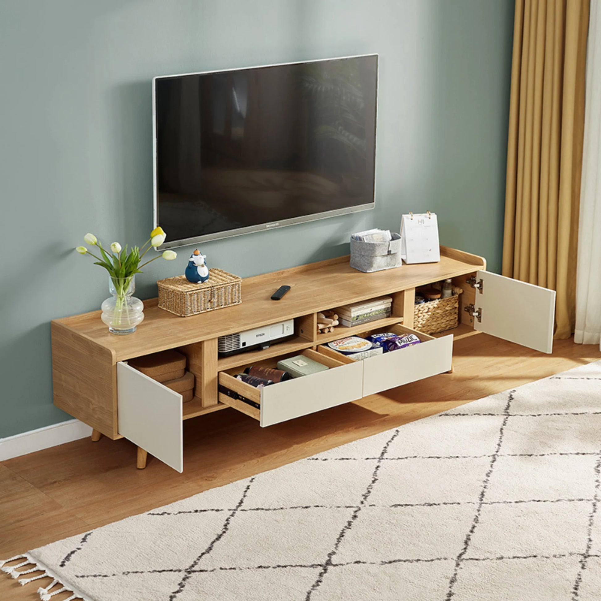 Linspire Karo Entertainment Unit, White