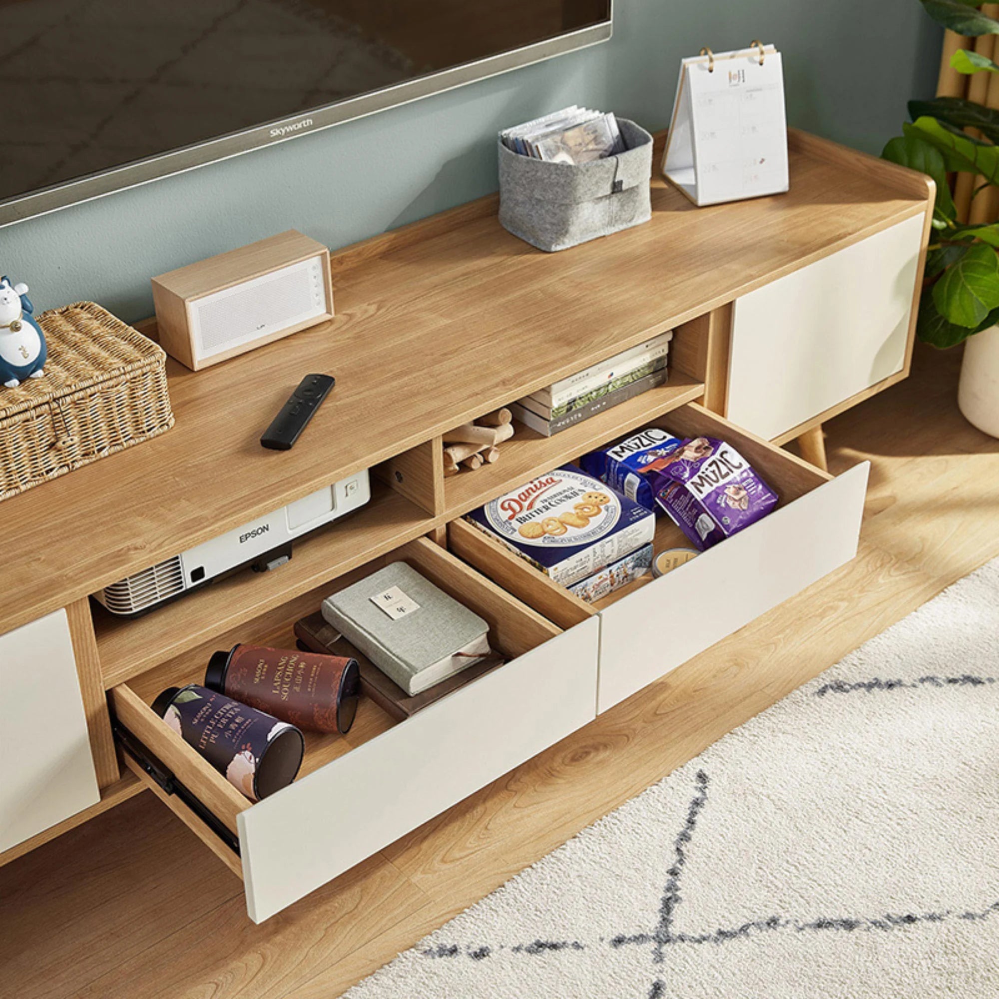 Linspire Karo Entertainment Unit, White