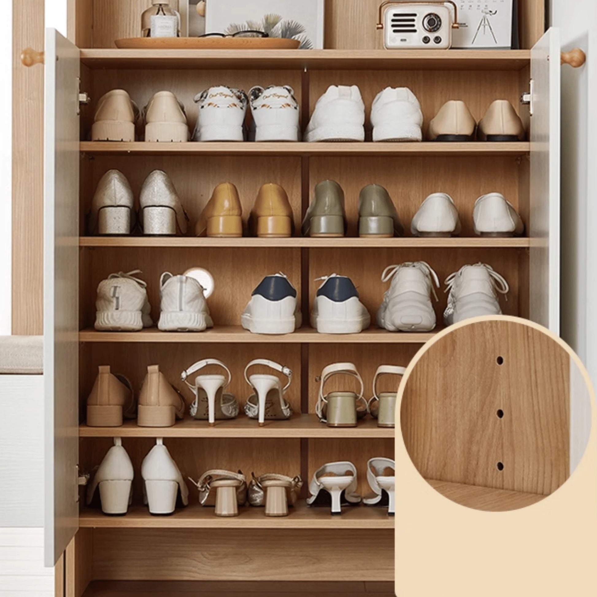 Linspire Miro Shoe Cabinet, 80cm, White