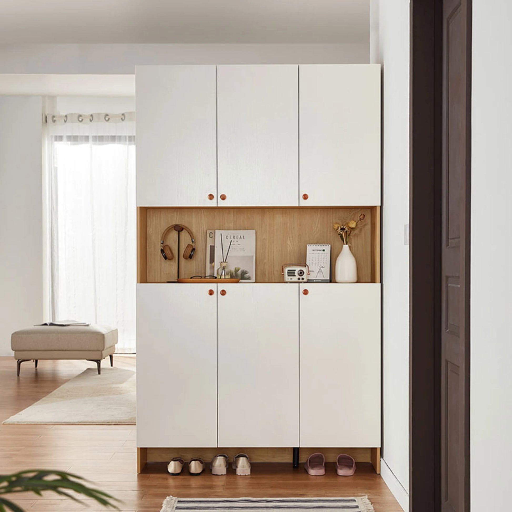 Linspire Miro Shoe Cabinet, 120cm, White