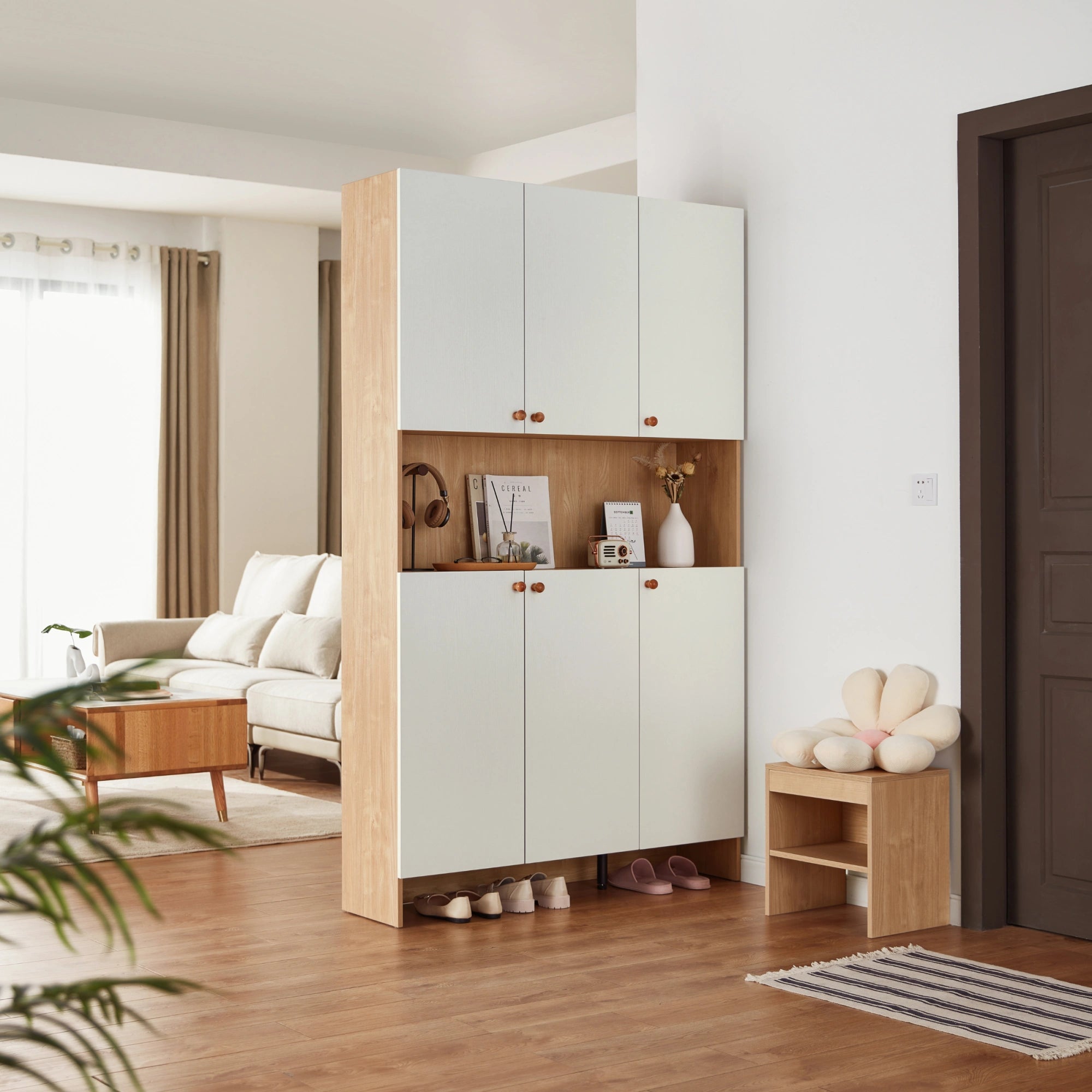Linspire Miro Shoe Cabinet, 120cm, White