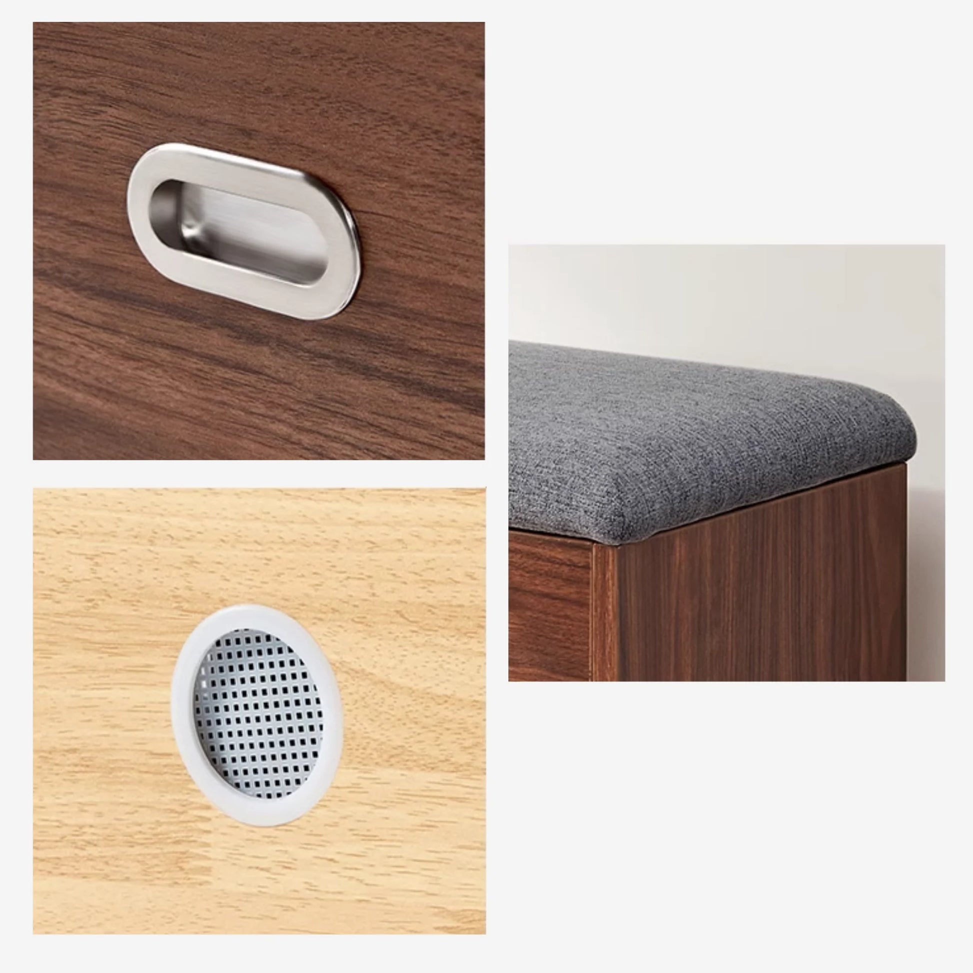Linspire Miro Shoe Storage Bench, Small, Dark Wood