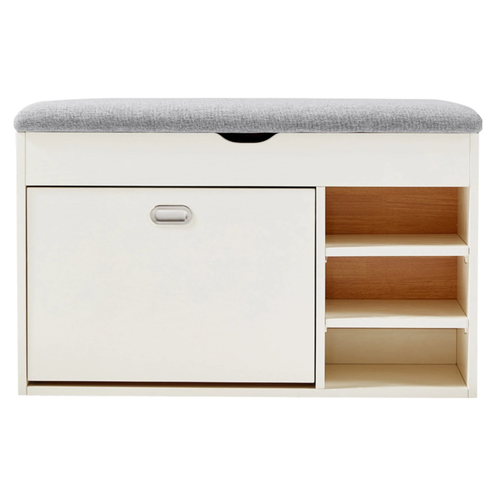 Linspire Miro Shoe Storage Bench, Small, White